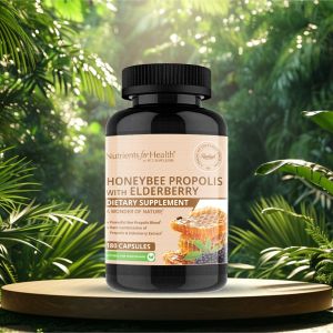 Honeybee Propolis with Elderberry: 180 capsules